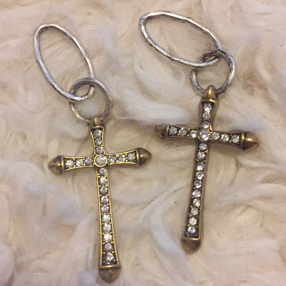 Cross earrings